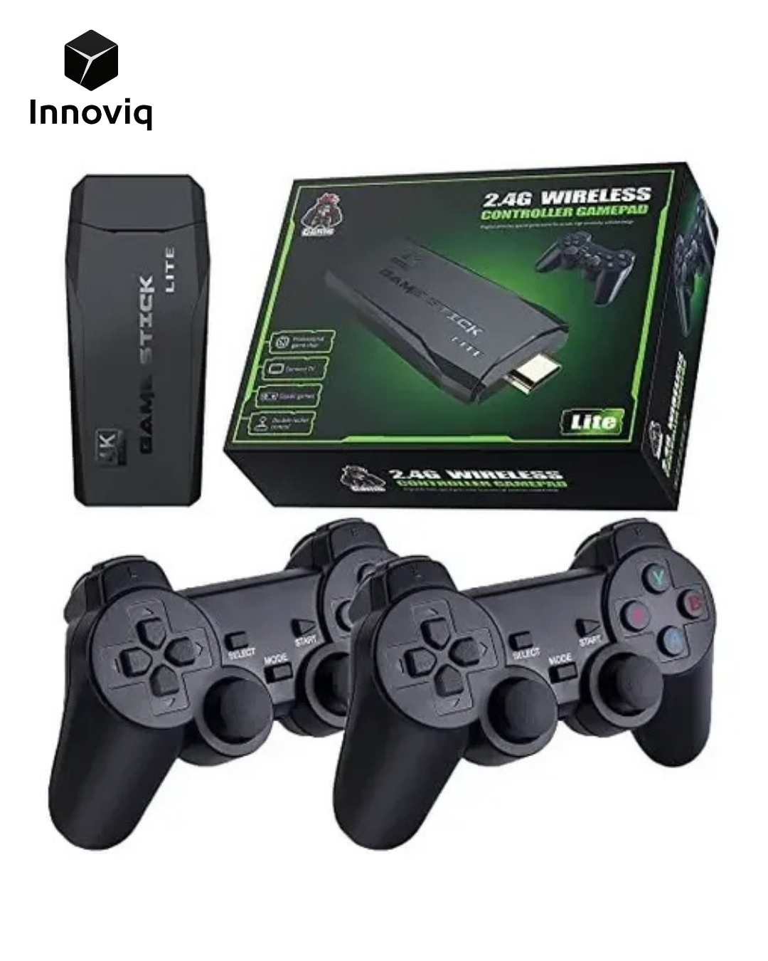 Game Stick Lite - Consola Retro Portátil 4K con +10,000 Juegos
